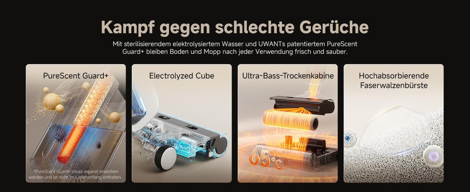 uwant D500 — Geruchsbeseitigung